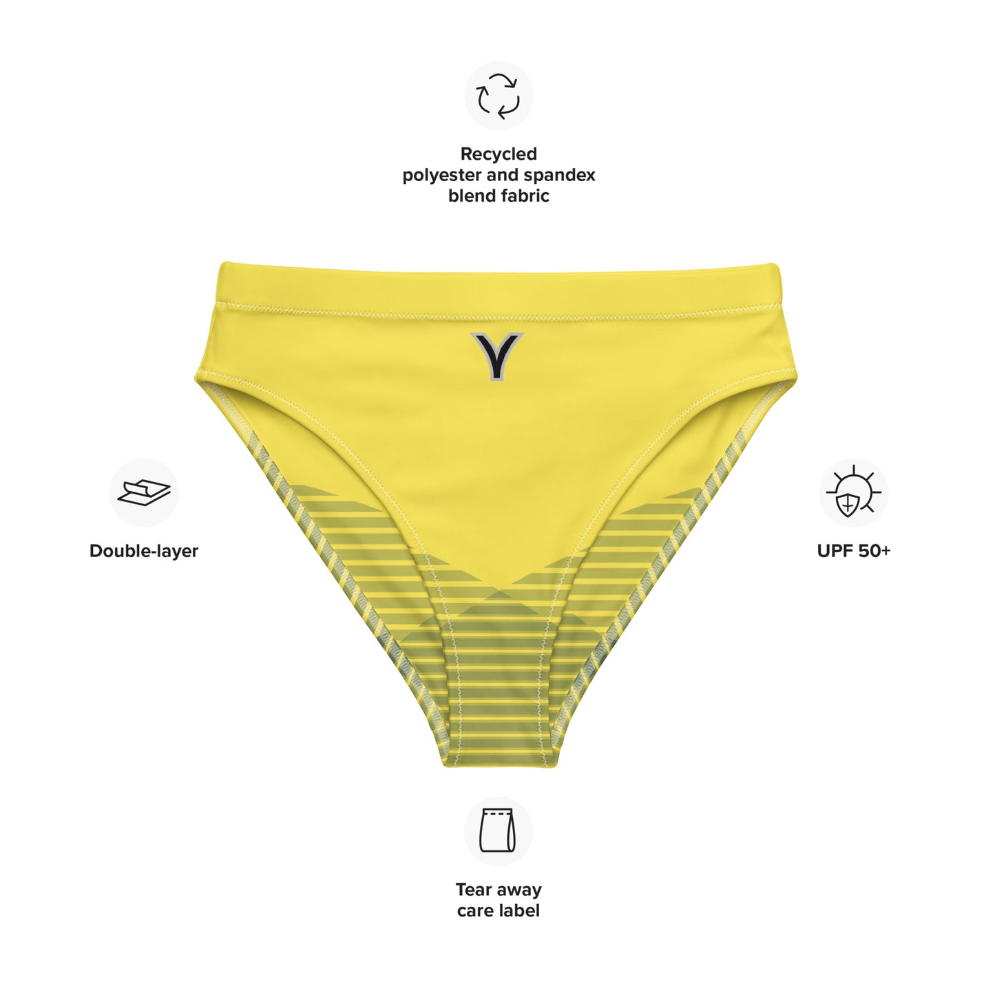 Premium Recycled high-waisted bikini bottom Skanderbeg Legacy