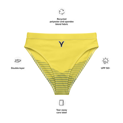 Premium Recycled high-waisted bikini bottom Skanderbeg Legacy