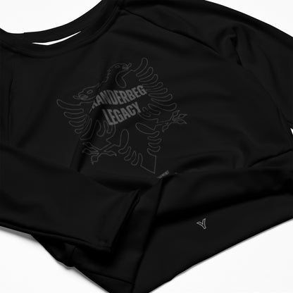 Premium Long-sleeve crop top Skanderbeg Legacy