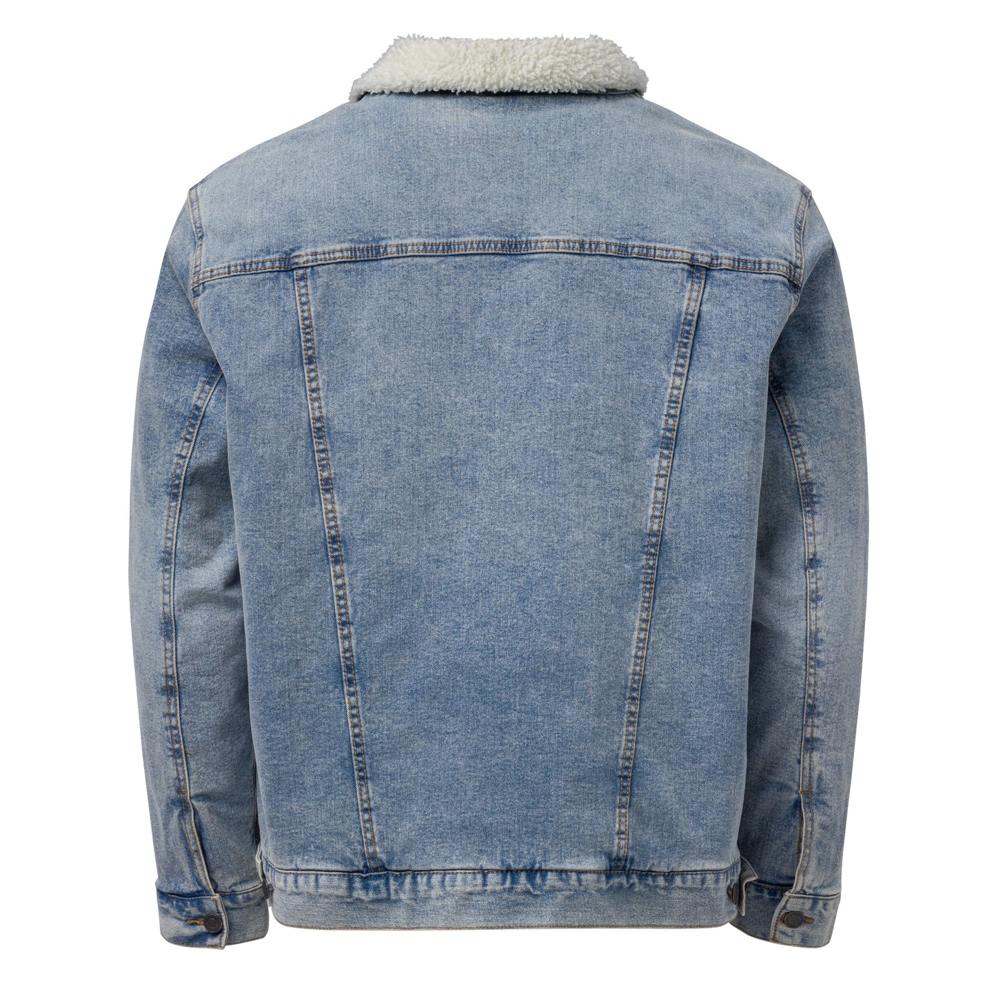 Unisex denim sherpa jacket - Skanderbeg Legacy