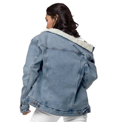 Unisex denim sherpa jacket - Skanderbeg Legacy