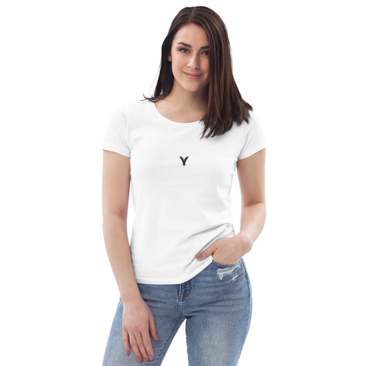 Women's fitted eco tee - Skanderbeg Legacy -Shop Shqip